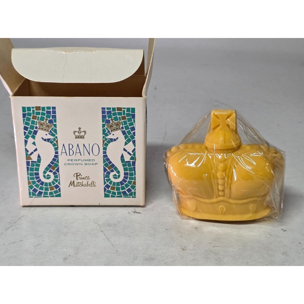 Vintage Prince Matchabelli Abano Perfumed Bath Crown Soap‎ Rare
